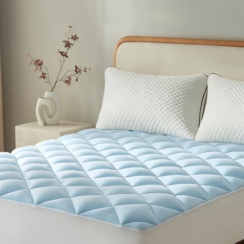 SureFit Cooling Mattress Topper Full, Gel-Infused Memory Foam Mattress Pad by SureFitInc