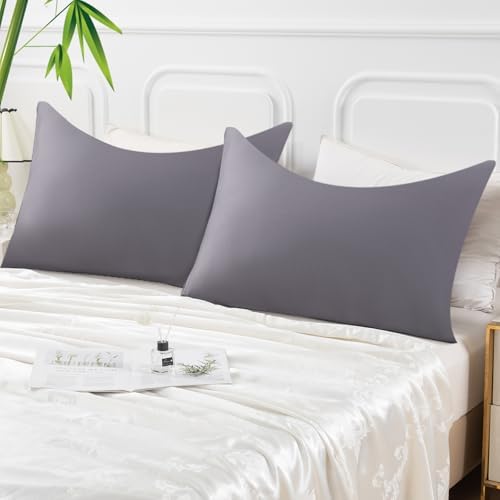 Curved Pillow Case King Size, Side Sleeper Pillow Cases Cover Cooling Rayon - Image 7