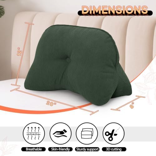 Triangle Lumbar Support Pillow – Corduroy - Image 2