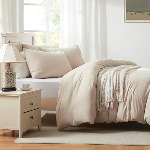 H HOUSEHOLD 100% Jersey Knit Cotton King Size Pillowcases Set of 2, Super Soft - Image 3