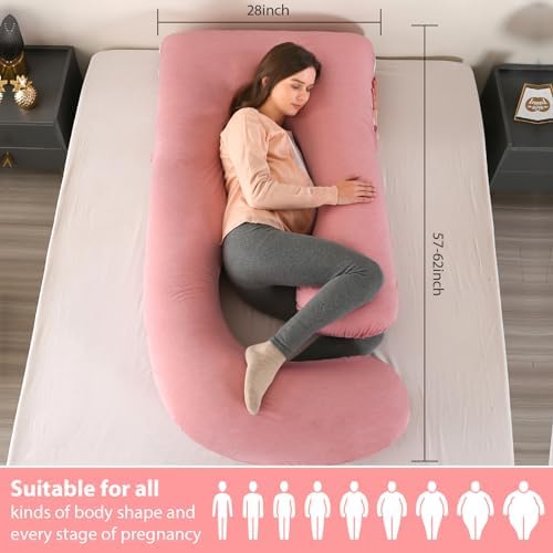 BATTOP Pregnancy Pillows for Sleeping- U Shaped Full Body Maternity Pillow - Image 3