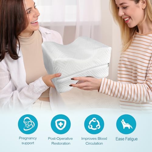Knee Pillow Cover with Zipper 10" x 8" x 6.4", Replacement Leg Pillow Case - Image 7