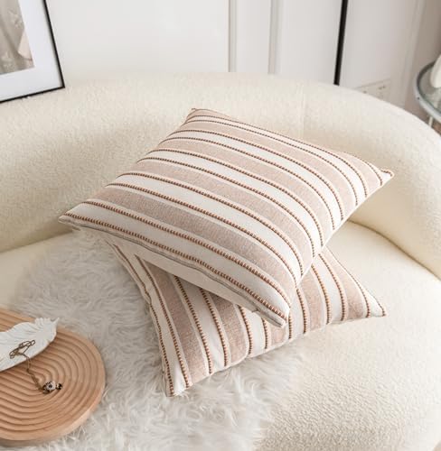 Cethom Decorative Boho Throw Pillow Covers, Farmhouse Textured Pillow Case - Image 2