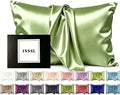 Mulberry Silk Pillow Cases for Hair and Skin, Tea Green by Home