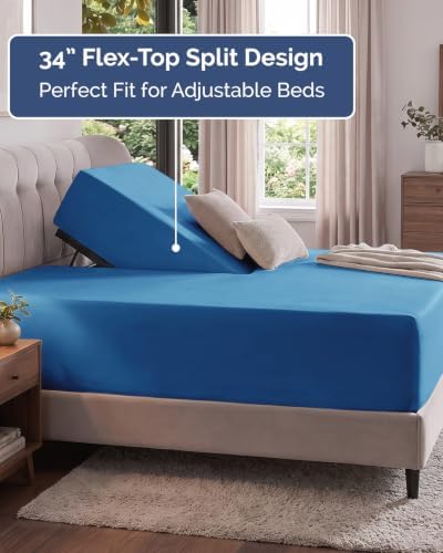 CGK Linens Extra Deep Flex Top Split Head King Fitted Sheet - Image 3