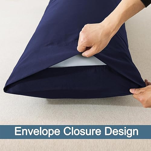 WhatsBedding Body Pillow Cover Cotton, Envelope Closure - Image 3