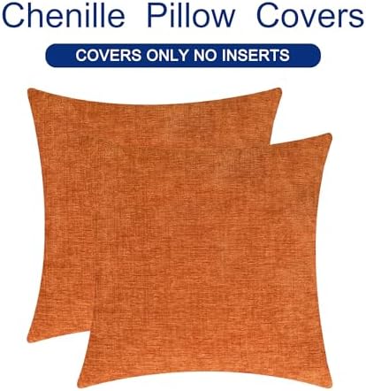 CaliTime Fall Decorative Throw Pillow Covers 16 X 16 Inches Burnt Orange - Image 6