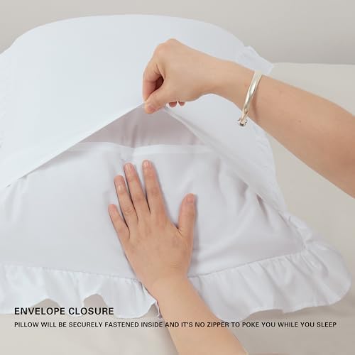 Ruffle Pillow Case Standard Size Set of 2 - Image 5