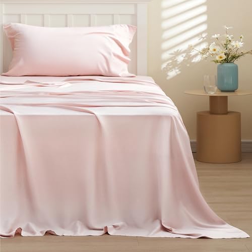 Bedsure PureWoven 100% Rayon Derived from Bamboo, Twin XL Sheets, 3 Pieces - Image 2