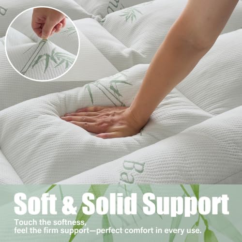 WhatsBedding 5 Inch Memory Foam Mattress Topper Full - Image 2