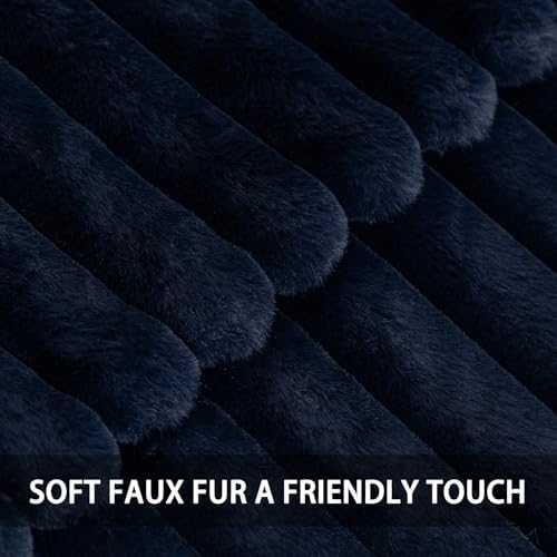 Pack of 2 Faux Fur Christmas Throw Pillow Covers 24x24 Inch - Image 2