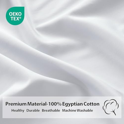Toddler Pillow Protector Set of 2, 100% Egyptian Cotton Pillow Cases - Image 3
