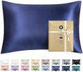 Bedsure Satin Pillowcase with Zipper, King Pillow Cases Set of 2 by BEDSURE
