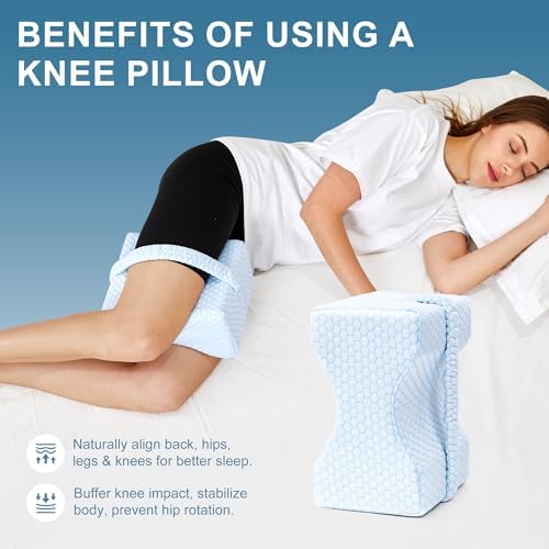 UJPFEO Knee Pillow for Side Sleepers, Leg Pillow for Sciatica, Joints Pain - Image 6
