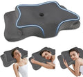 Pain Relief Cervical Pillow for Neck Support, Adjustable Ergonomic Pillow by QIUBABYO