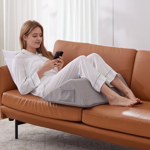 Bedluxe Knee Wedge Pillow, Memory Foam Leg Pillow Knee Pillow - Image 6