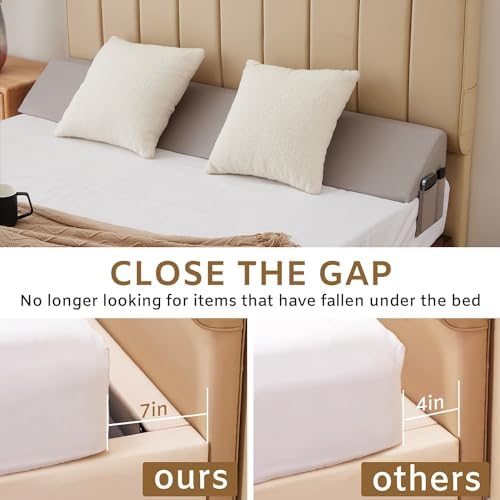 Bedluxe King Bed Wedge Pillow for Headboard, Fill The Gap - Image 3
