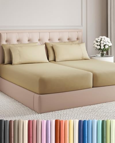 Split King 7 Piece Bed Sheet Set by CGKUnlimited
