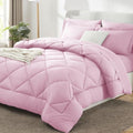 CozyLux King Comforter Set 102"x90" Light Pink by CozyLux