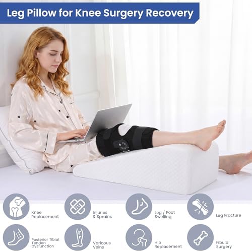 HOMBYS Leg Elevation Pillow for After Surgery, Knee Replacement & Recover - Image 4