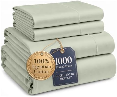 LANE LINEN Bed Sheets Queen Size 100% Egyptian Cotton Sateen by LaneLinen