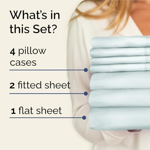 Split King 7 Piece Bed Sheet Set - Image 2