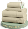 LANE LINEN 100% Organic Cotton Bed Sheets King Size, Fully Elasticized by LaneLinen