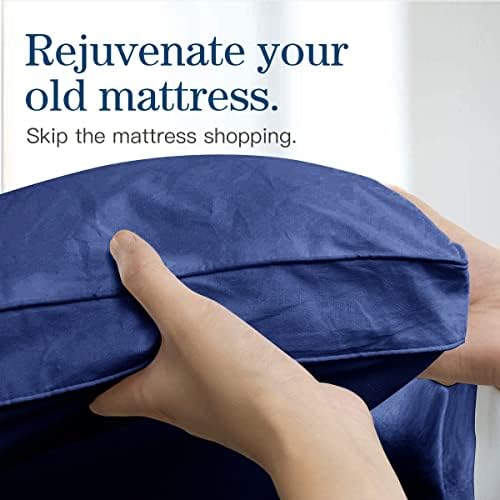 COONP King Mattress Topper, Extra Thick Pillowtop, Cooling Plush Mattress Pad - Image 4