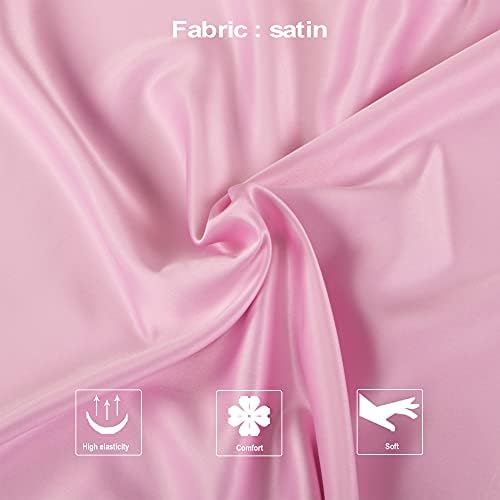 NTBAY King Satin Pillowcases, Light Pink - Image 2