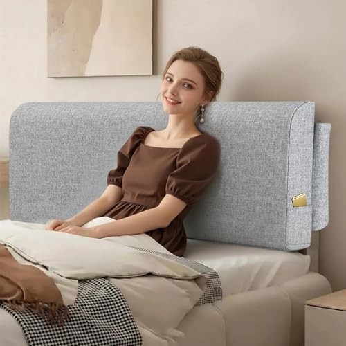 Twin Headboard Pillow Cushion, Wall Mounted No Drill Headboard Pad - Image 4