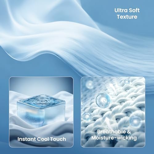 SLEEP ZONE Pillow Cases Queen Size Set of 2, Nanotex Cooling Pillow Case - Image 3