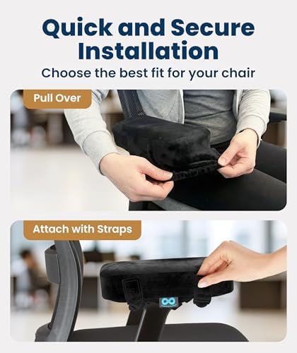 Everlasting Comfort Office Chair & Wheelchair Arm Pads - Image 4