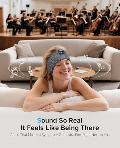 2 Pack Sleep Mask with Bluetooth Sleep Headphones Set, Sleeping Headband - Image 6