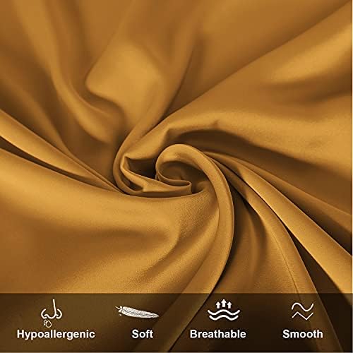 Mulberry Silk Pillowcase for Hair and Skin, Queen Size Cooling Silk Pillow Case - Image 2