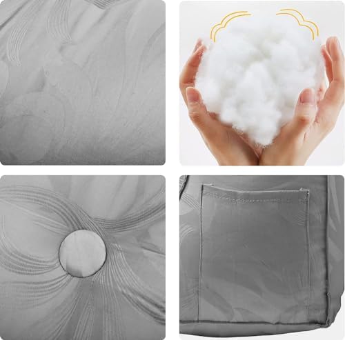 WOWMAX Headboard Pillow Twin XL Dorm Bolster Reading Pillow - Image 6