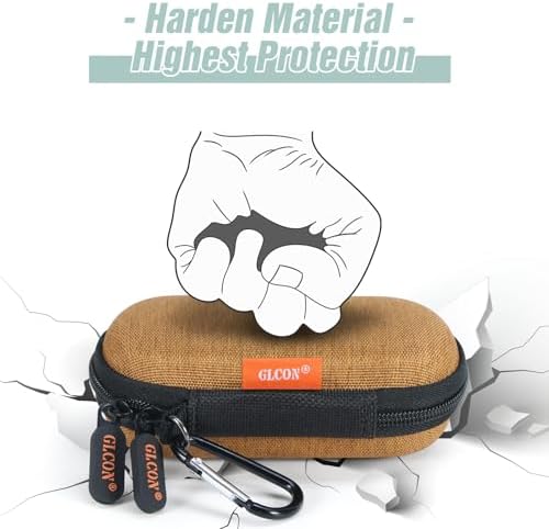 Mini Oval Earbud Case, Hard Shell Carrying Pouch Bag - Image 6