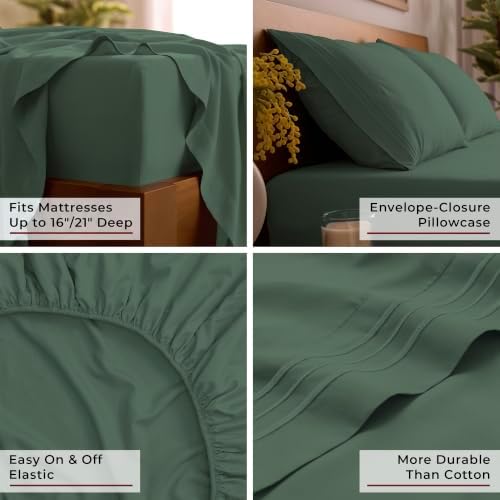 Mellanni Iconic 4-Piece Microfiber Sheet Set - Image 5