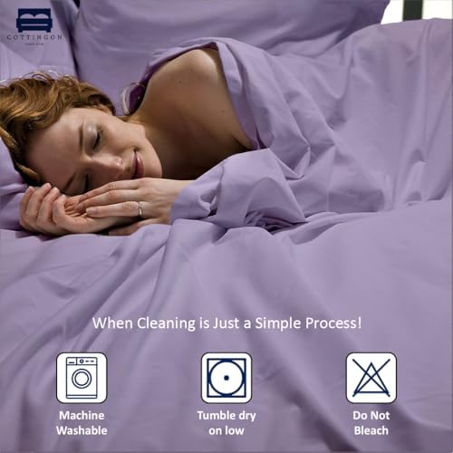 Cottingon 4 Piece RV King Sheets Fits 15" Deep, Egyptian Cotton - Image 5