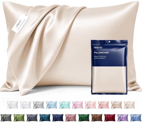MR&HM Satin Pillowcase 2 Pack, Queen Size 20"x30" by MRHM