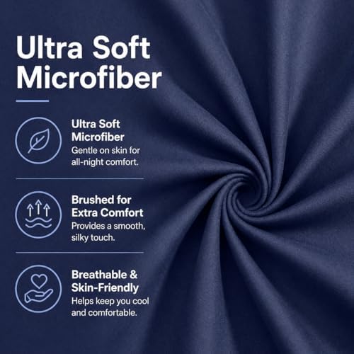 New Evolive Soft Brushed Premium Microfiber Body Pillow Cover 21"x54" Pack of 2 - Image 5