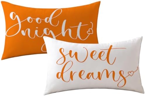 Bedding Decorative Lumbar Pillowcases Sweet Dreams Good Night Cushion Covers by ULOVE+LOVE+YOURSELF