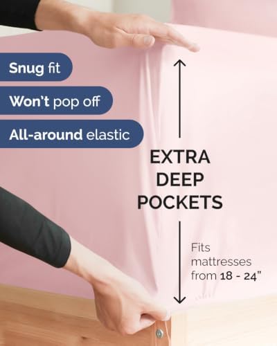 CGK Linens Extra Deep Flex Top Split Head King Fitted Sheet - Image 2