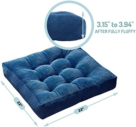 Floor Pillows Set of 6, Large Meditation Cushion - Image 5