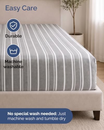 CGK Linens Extra Deep Flex Top Split Head King Fitted Sheet - Image 7