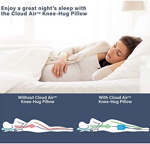 Vaunn Medical Cloud Air Side Sleeper Memory Foam Knee Pillow and Leg Positioner - Image 6