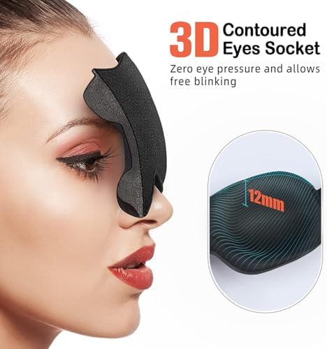 Sleep Mask Invisible Alar Deep Orbit 3D Eye Mask Ultra Lightweight & - Image 7