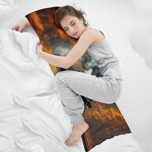 Vintage Train Body Pillow Cover Steam Train Pillowcase - Image 7