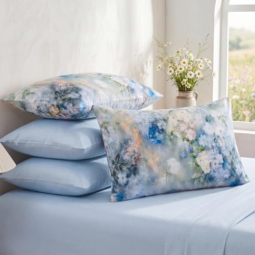 Bedorm 100% Cotton Pillowcases Queen Size Pillow Cases Set of 2 Soft & - Image 2