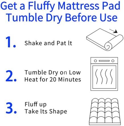 Twin XL Size Quilted Fitted Mattress Pad Cover - Image 7