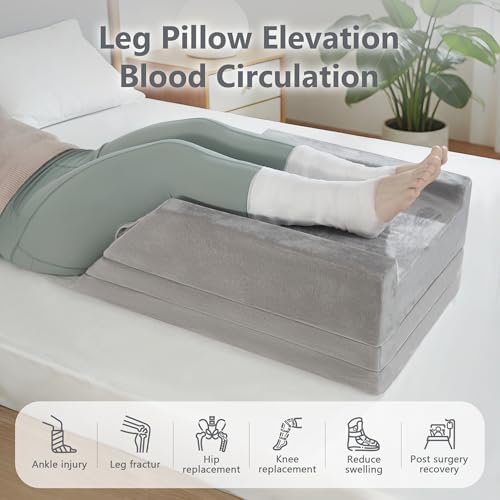 4 Heights Leg Elevation Pillow Blood Circulation, L 29" - Image 4